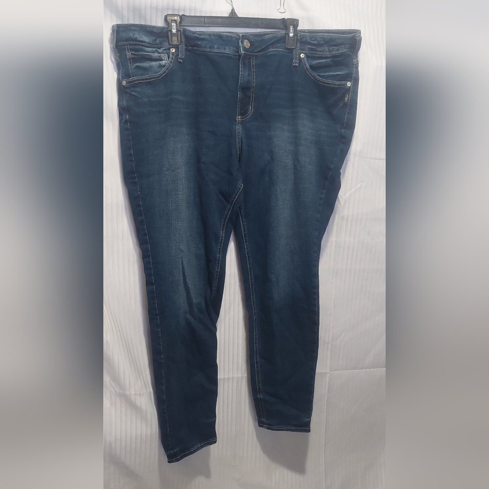 Silver Jeans Women's Skinny Jeans - Dark Blue